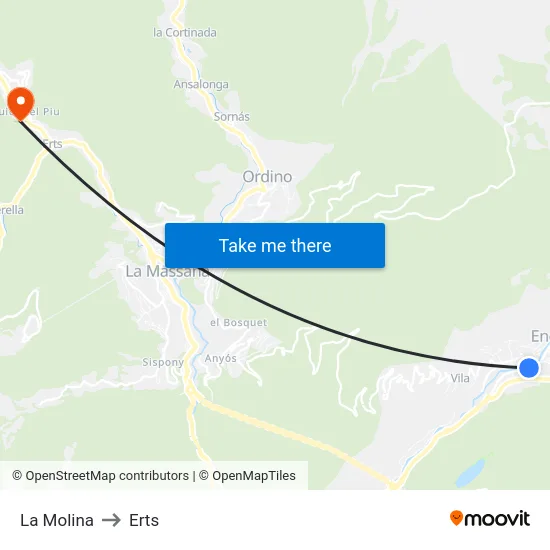 206-La Molina to Erts map