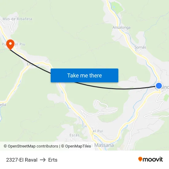 2327-El Raval to Erts map