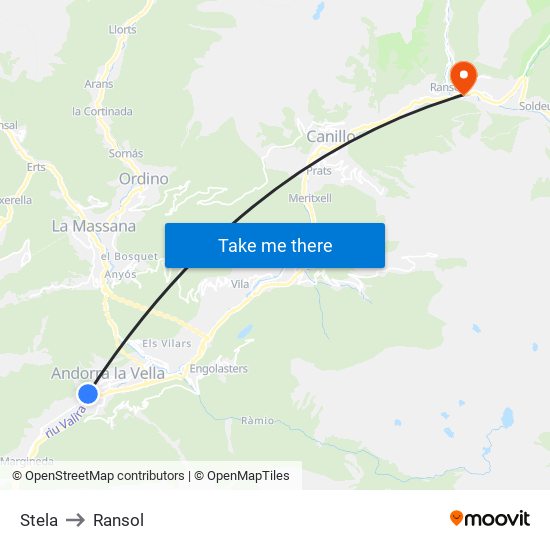 Stela to Ransol map