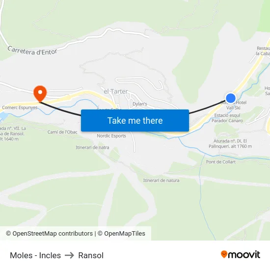 161-Moles to Ransol map
