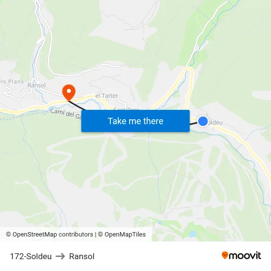 172-Soldeu to Ransol map