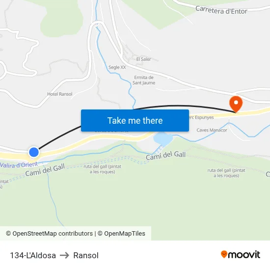 134-L'Aldosa to Ransol map