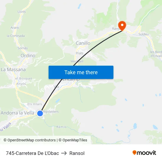 745-Carretera De L'Obac to Ransol map
