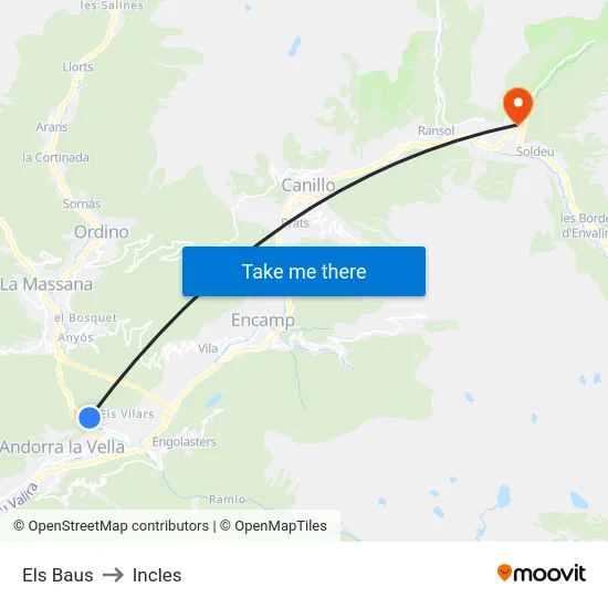 718-Els Baus to Incles map