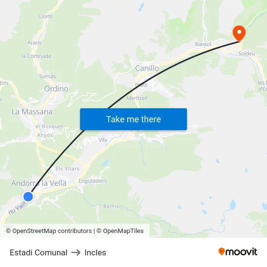5412-Estadi Comunal to Incles map