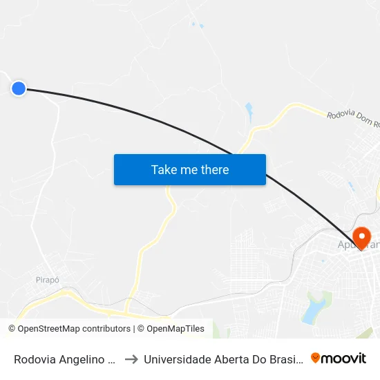 Rodovia Angelino Massambani to Universidade Aberta Do Brasil - Polo Apucarana map