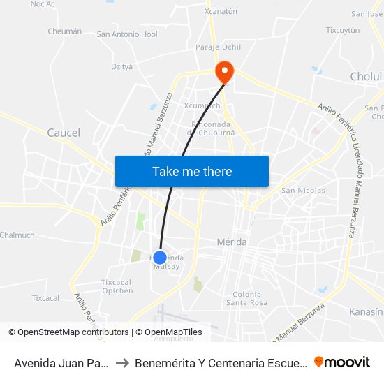 Avenida Juan Pablo II Por 116 Y 116a, Colonia La Reja to Benemérita Y Centenaria Escuela Normal De Educación Primaria ""Rodolfomenéndez De La Peña"" map