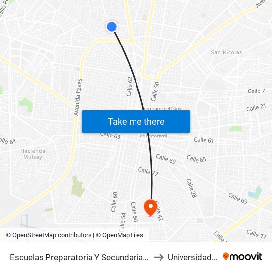 Escuelas Preparatoria Y Secundaria Número 2, Calle 20 Por 16 Y 14, Fraccionamiento Pedregales De Tanlum to Universidad Tecnológica Metropolitana map