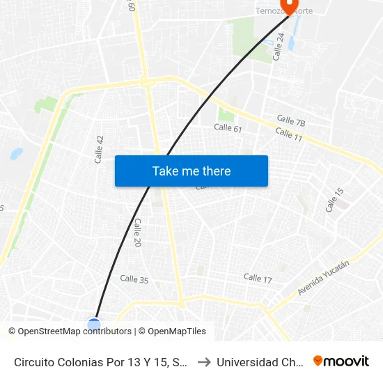 Circuito Colonias Por 13 Y 15, San Damian. to Universidad Chapingo map