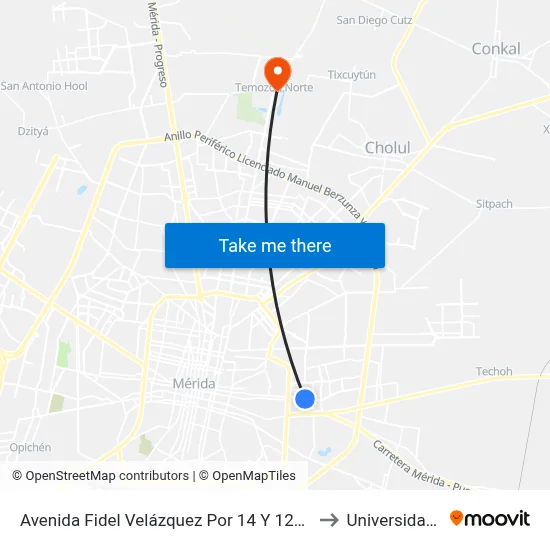 Avenida Fidel Velázquez Por 14 Y 12a, Fraccionamiento Del Parque to Universidad Chapingo map