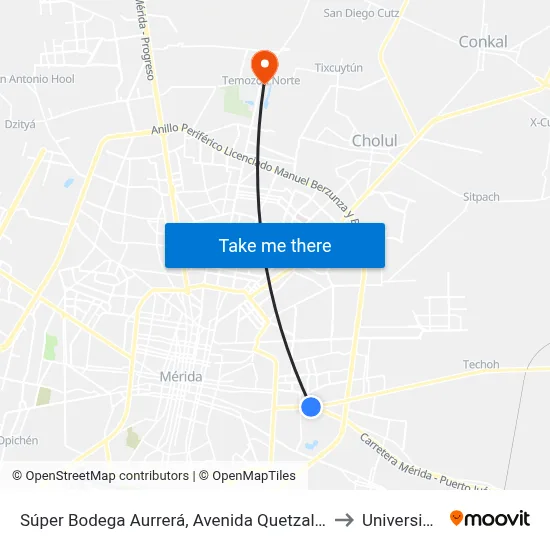 Súper Bodega Aurrerá, Avenida Quetzalcoatl Por 8b Y 8a, Fraccionamiento Vergel 65 to Universidad Chapingo map
