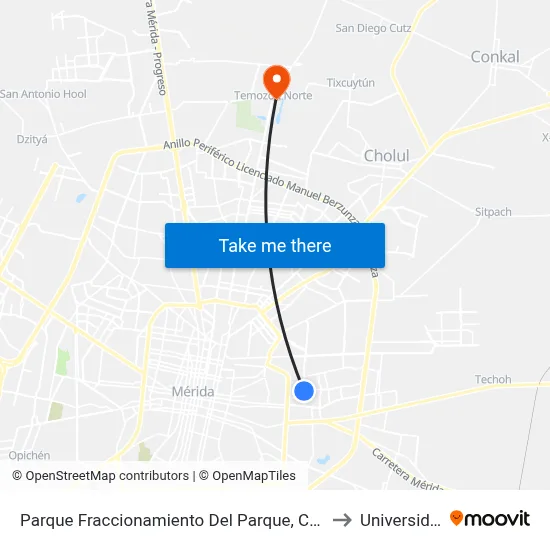 Parque Fraccionamiento Del Parque, Calle 16 Por 10, Fraccionamiento Del Parque to Universidad Chapingo map