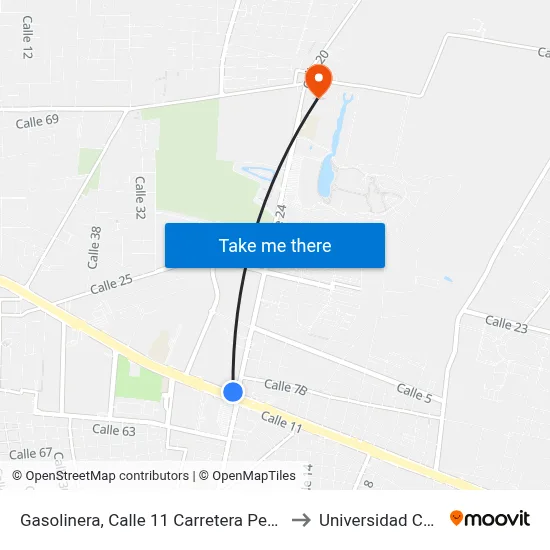 Gasolinera, Calle 11 Carretera Periférico Por 24 to Universidad Chapingo map