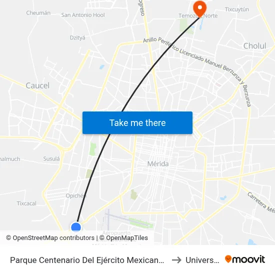 Parque Centenario Del Ejército Mexicano, Calle Benito Juárez Por Calle 20 Y 16b, Ciudad Industrial to Universidad Chapingo map