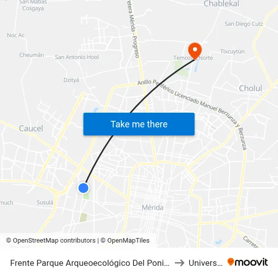 Frente Parque Arqueoecológico Del Poniente, Calle 132 Por 67b Y 67c, Fraccionamiento Juan Pablo II to Universidad Chapingo map