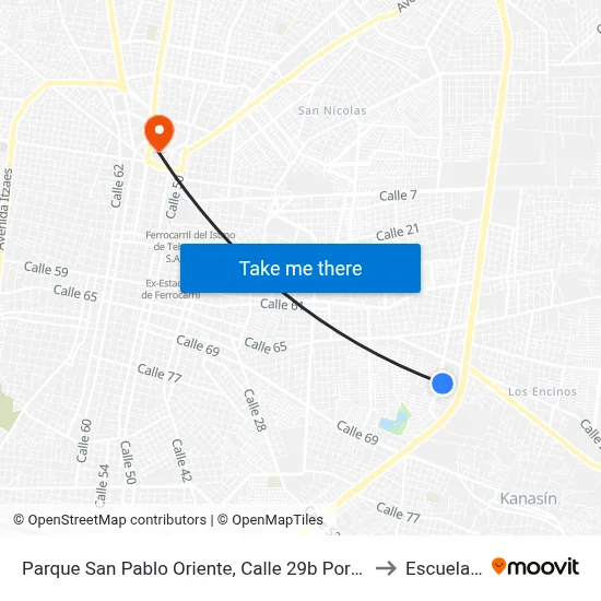 Parque San Pablo Oriente, Calle 29b Por Calle 4 Y 4a, San Pablo Oriente to Escuela Modelo map