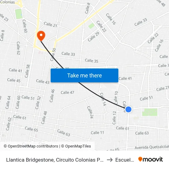 Llantica Bridgestone, Circuito Colonias Por Calle 25a Y 25b,  Lázaro Cárdenas to Escuela Modelo map