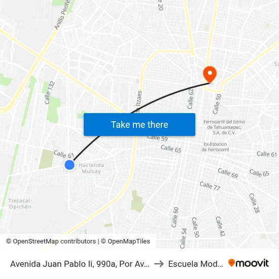 Avenida Juan Pablo Ii, 990a, Por Av. 128 to Escuela Modelo map