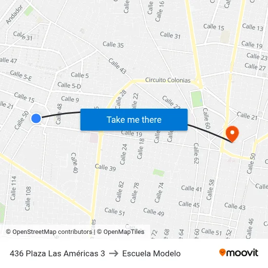 436 Plaza Las Américas 3 to Escuela Modelo map