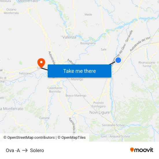 Ova -A to Solero map