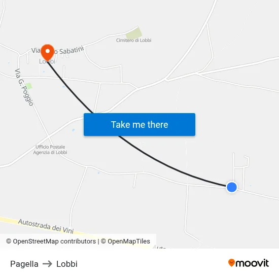 Pagella to Lobbi map