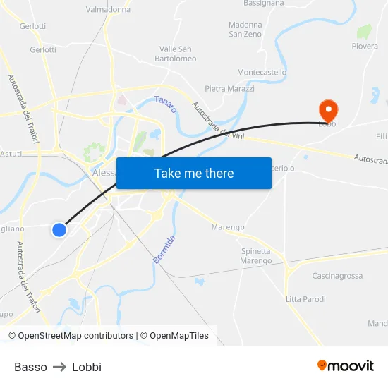 Basso to Lobbi map