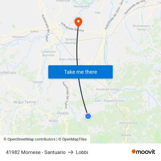 41982 Mornese - Sanctuary to Lobbi map