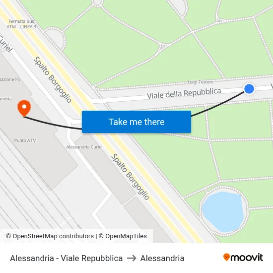 Alessandria - Republic Avenue to Alessandria map