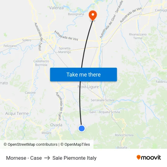 Mornese - Case to Sale Piemonte Italy map
