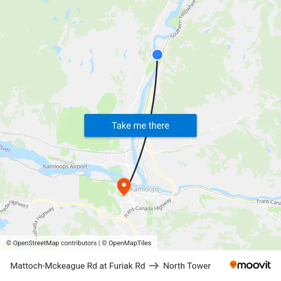 Mattoch-Mckeague Rd at Furiak Rd to North Tower map