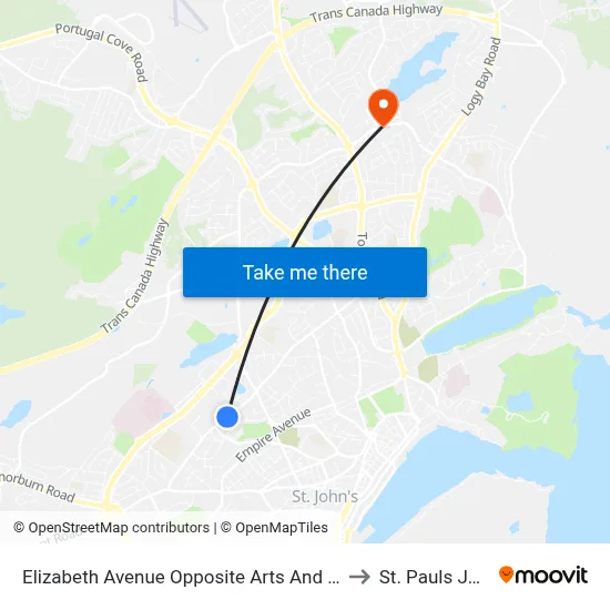 Elizabeth Ave Before Halliday Pl to St. Pauls Junior High map