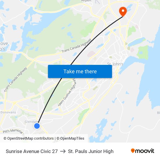 Sunrise Avenue Civic 27 to St. Pauls Junior High map