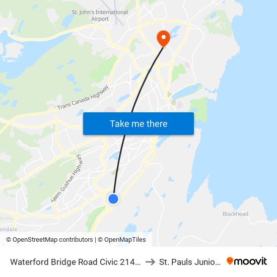 Waterford Bridge Road Civic 214 Littledale to St. Pauls Junior High map