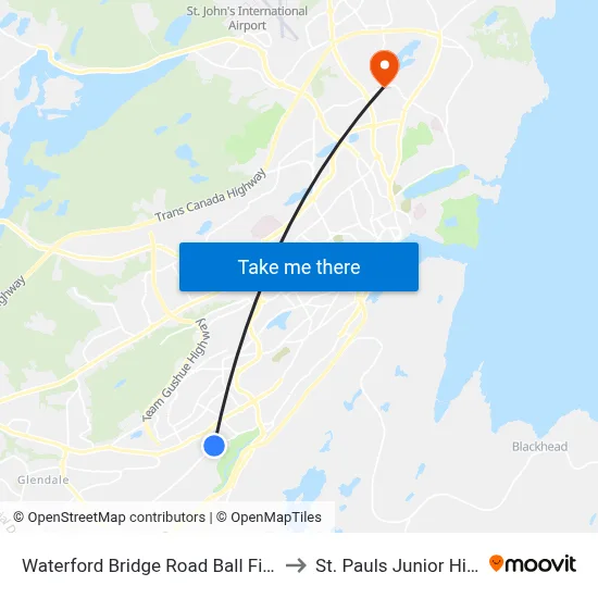 Waterford Bridge Rd Before Brookfield Rd to St. Pauls Junior High map