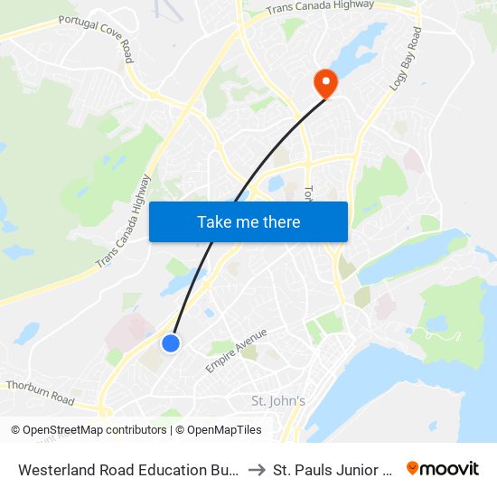 Westerland Road Education Building to St. Pauls Junior High map