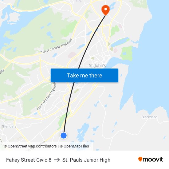 Fahey Street Civic 8 to St. Pauls Junior High map