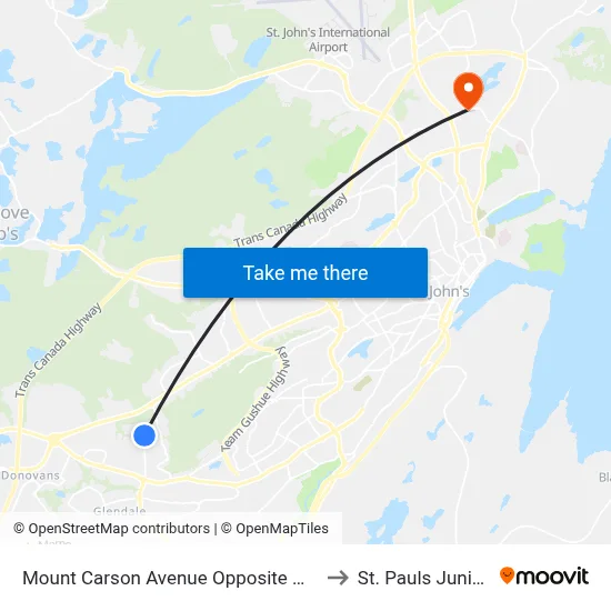 Mount Carson Avenue Opposite Masonic Drive to St. Pauls Junior High map