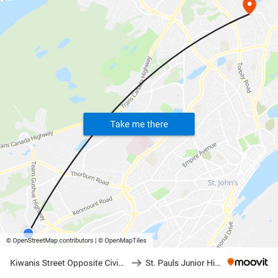 Kiwanis Street Opposite Civic 5 to St. Pauls Junior High map