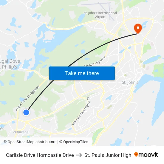 Carlisle Drive Horncastle Drive to St. Pauls Junior High map