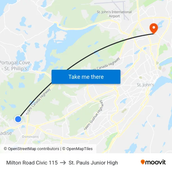 Milton Rd After Trails End Dr to St. Pauls Junior High map