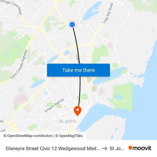 Gleneyre Street Civic 12 Wedgewood Medical Center to St John s map