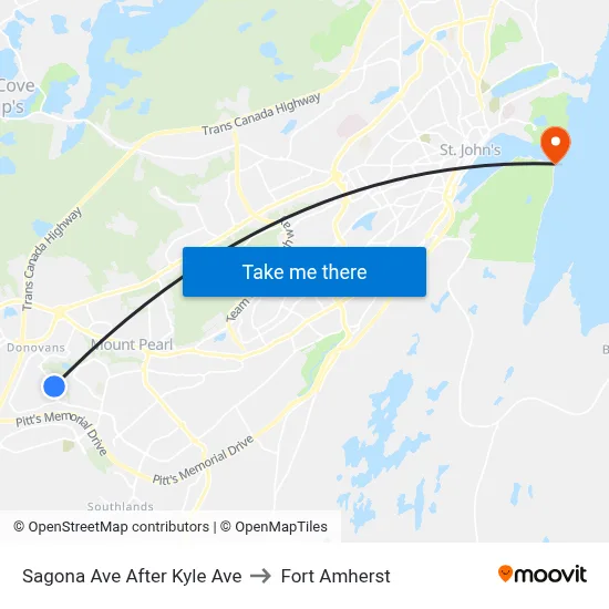 Sagona Ave After Kyle Ave to Fort Amherst map