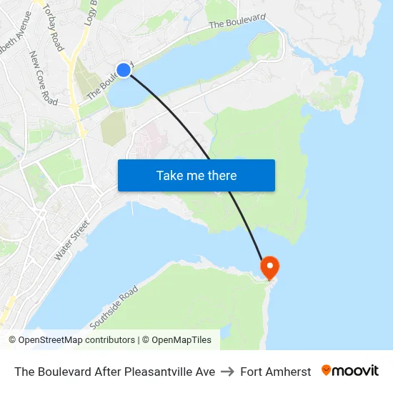The Boulevard After Pleasantville Ave to Fort Amherst map