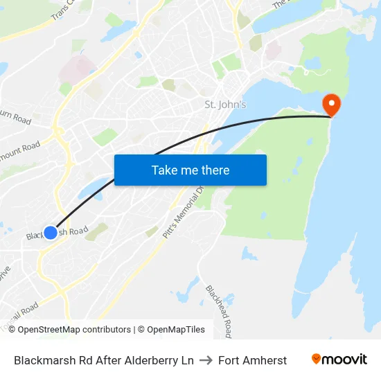 Blackmarsh Rd After Alderberry Ln to Fort Amherst map
