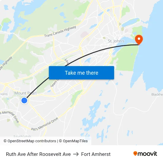 Ruth Ave After Roosevelt Ave to Fort Amherst map