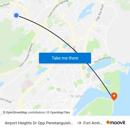 Airport Heights Dr Opp Penetanguishene Rd to Fort Amherst map