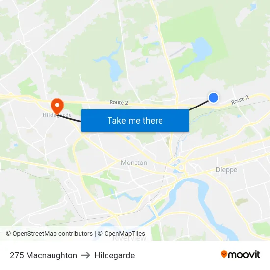275 Macnaughton to Hildegarde map