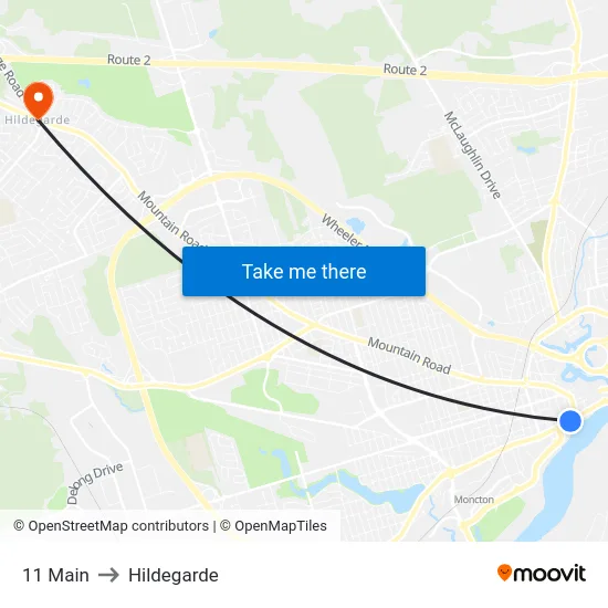 11 Main to Hildegarde map