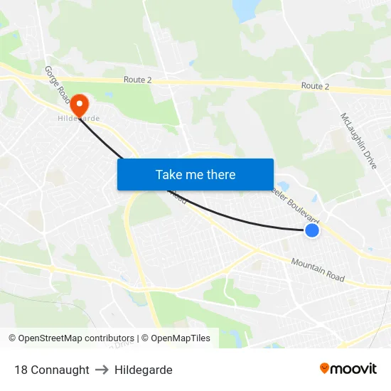 18 Connaught to Hildegarde map