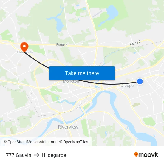 777 Gauvin to Hildegarde map
